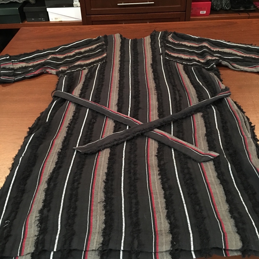 ANTIK BATIK Heavy Linen Smock w/ cinch tie